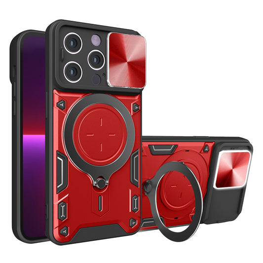 Funda para Apple iPhone 13 Pro, Techsuit, CamGuard Pro, Roja