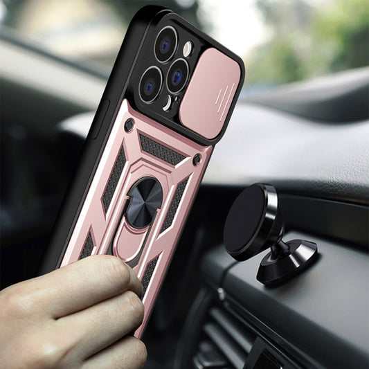 Funda para Apple iPhone 13 Pro, Techsuit, CamShield, Rosa
