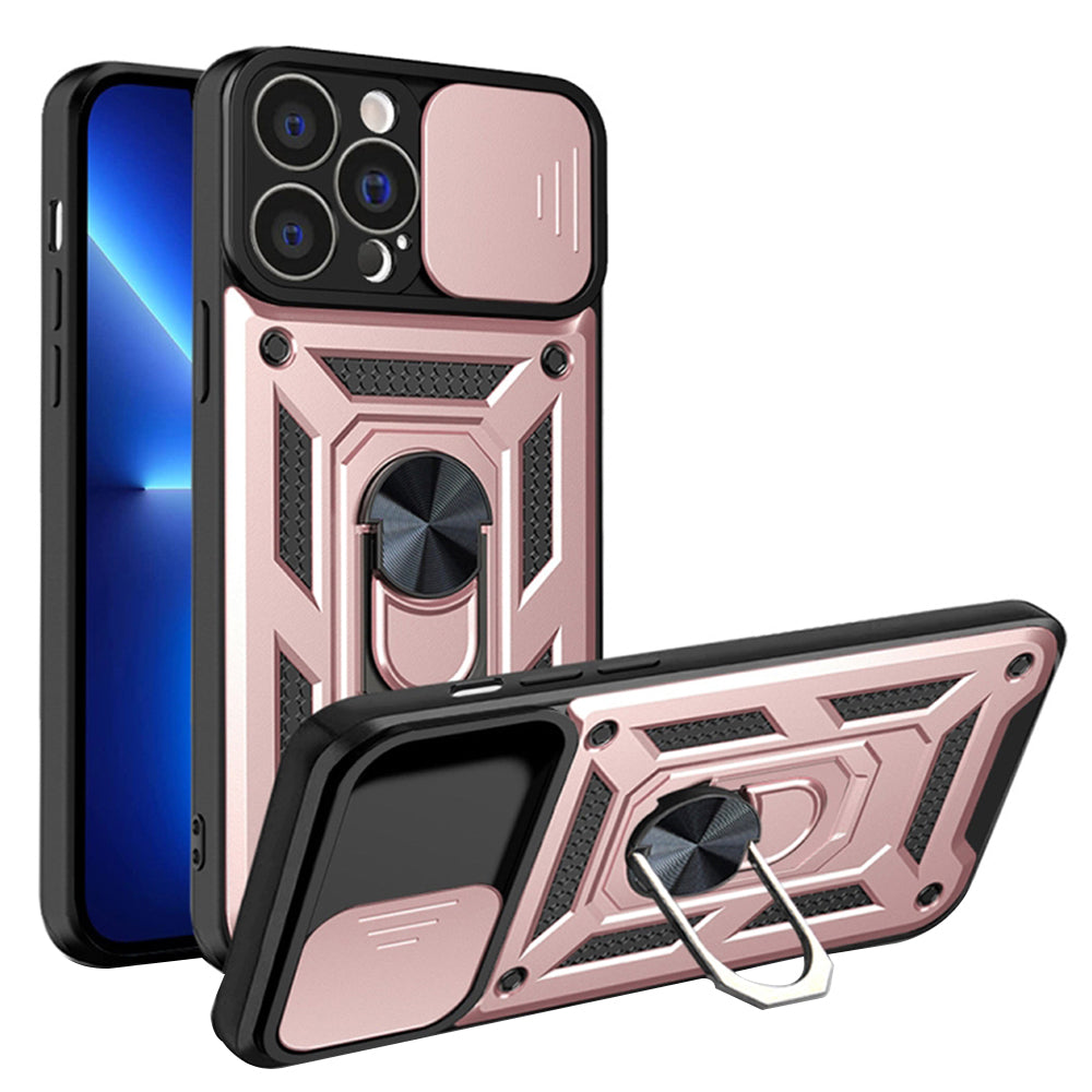Funda para Apple iPhone 13 Pro, Techsuit, CamShield, Rosa