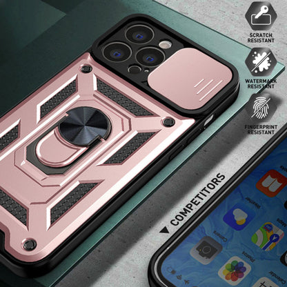 Funda para Apple iPhone 13 Pro, Techsuit, CamShield, Rosa