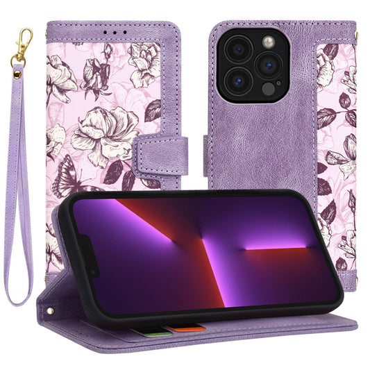 Funda para Apple iPhone 13 Pro, Techsuit, FlipCraft, Morado
