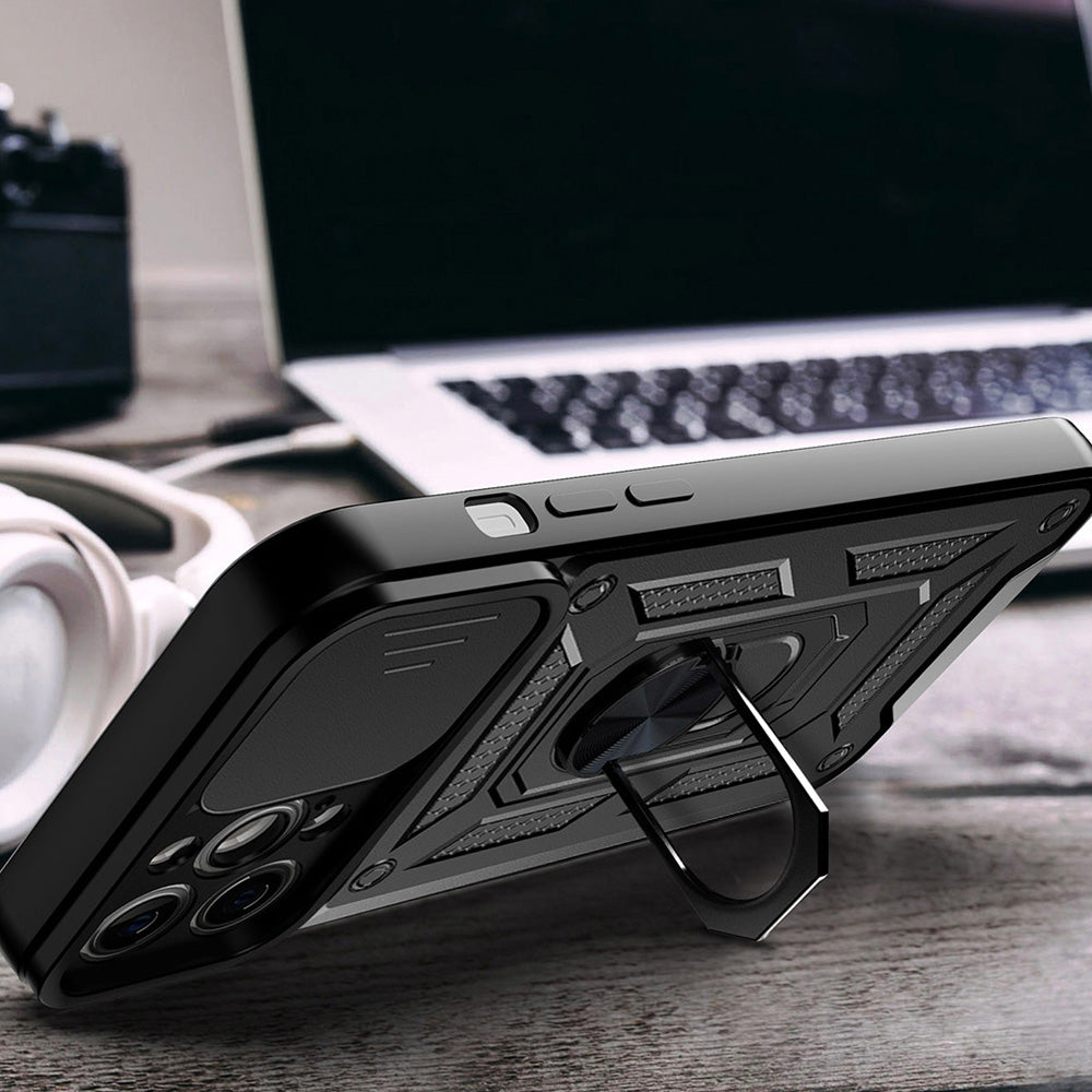 Funda para Apple iPhone 13, Techsuit, CamShield, Negra
