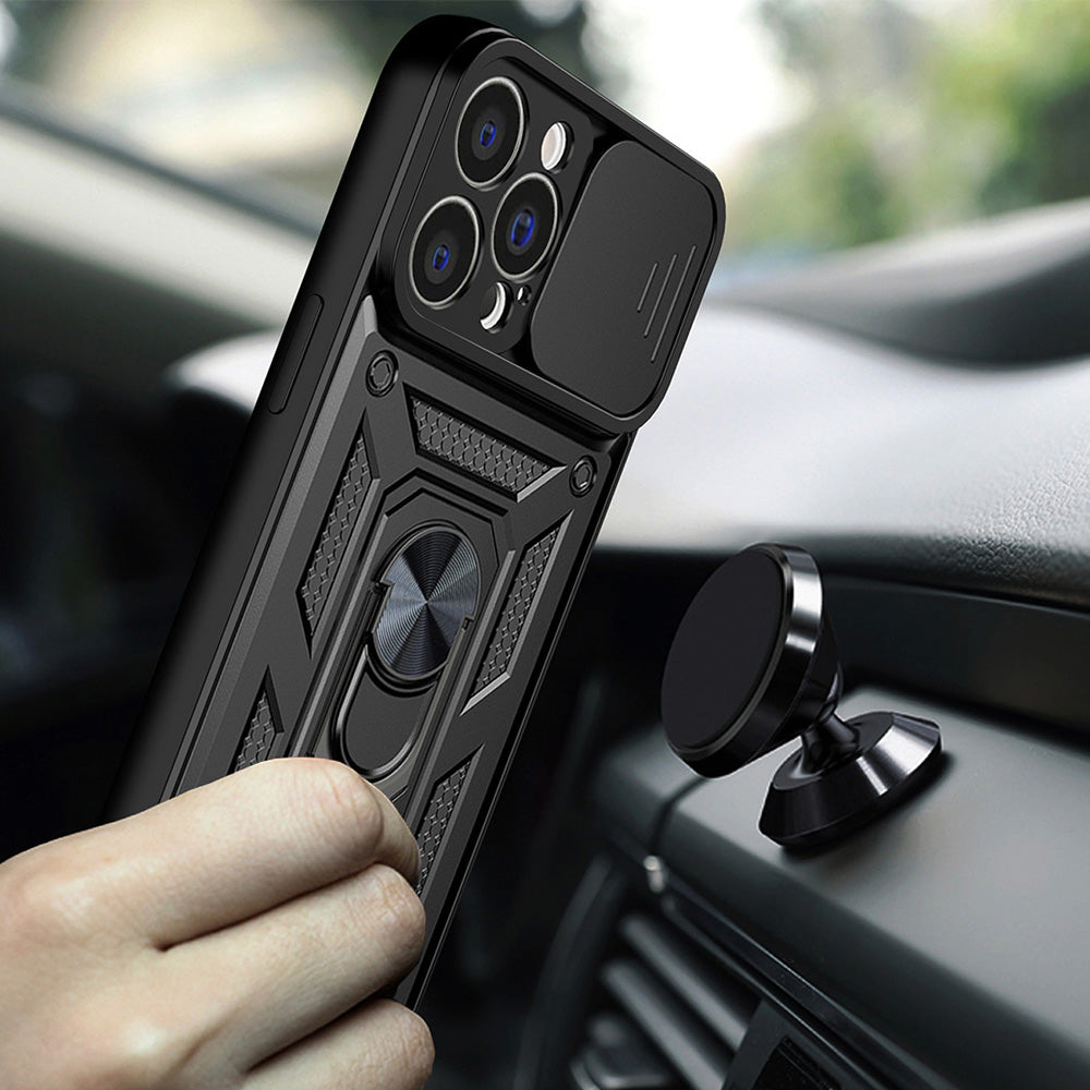 Funda para Apple iPhone 13, Techsuit, CamShield, Negra