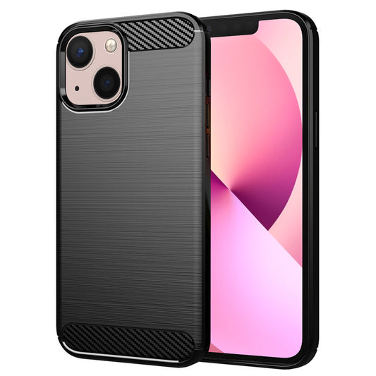 Funda para Apple iPhone 13, Techsuit, Carbono, Negra