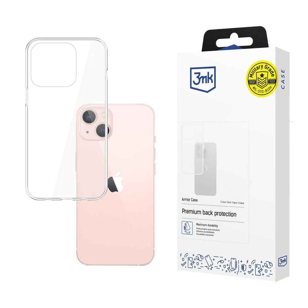 Funda para Apple iPhone 14, 3MK, Armor, Transparente