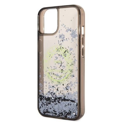 Funda para Apple iPhone 14 Plus, Karl Lagerfeld, Liquid Glitter RSG, Negra