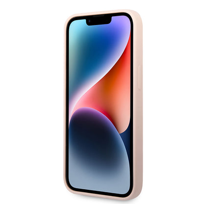 Funda para Apple iPhone 14 Plus, Karl Lagerfeld, Silicone Body Choupette, Rosa