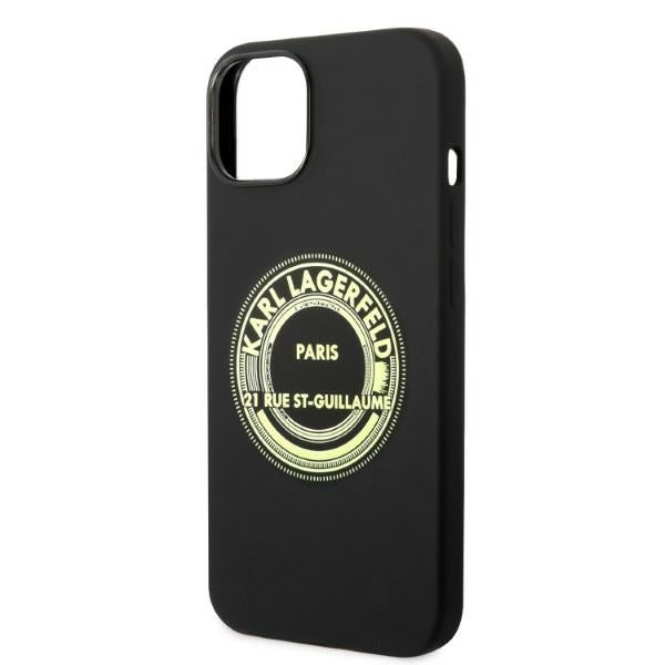 Case for Apple iPhone 14 Plus, Karl Lagerfeld, Silicone RSG, Black