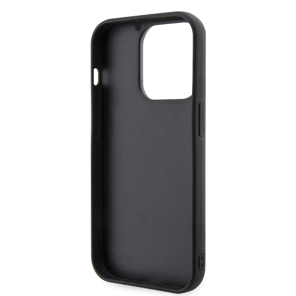 Funda para Apple iPhone 14 Pro, Karl Lagerfeld, 3D Rubber Ikonik Karl, Negra