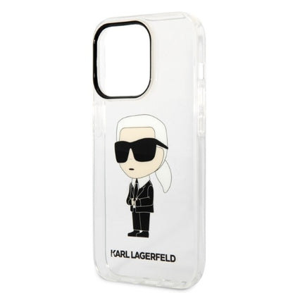 Case for Apple iPhone 14 Pro, Karl Lagerfeld, IML Ikonik NFT, Transparent