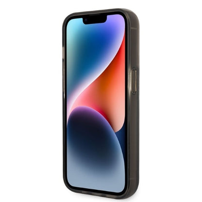 Funda para Apple iPhone 14 Pro, Karl Lagerfeld, Liquid Glitter RSG, Negra