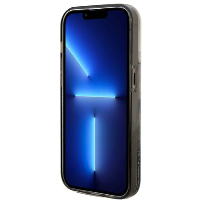 Funda para Apple iPhone 14 Pro Max, Karl Lagerfeld, Liquid Glitter Choupette, Transparente