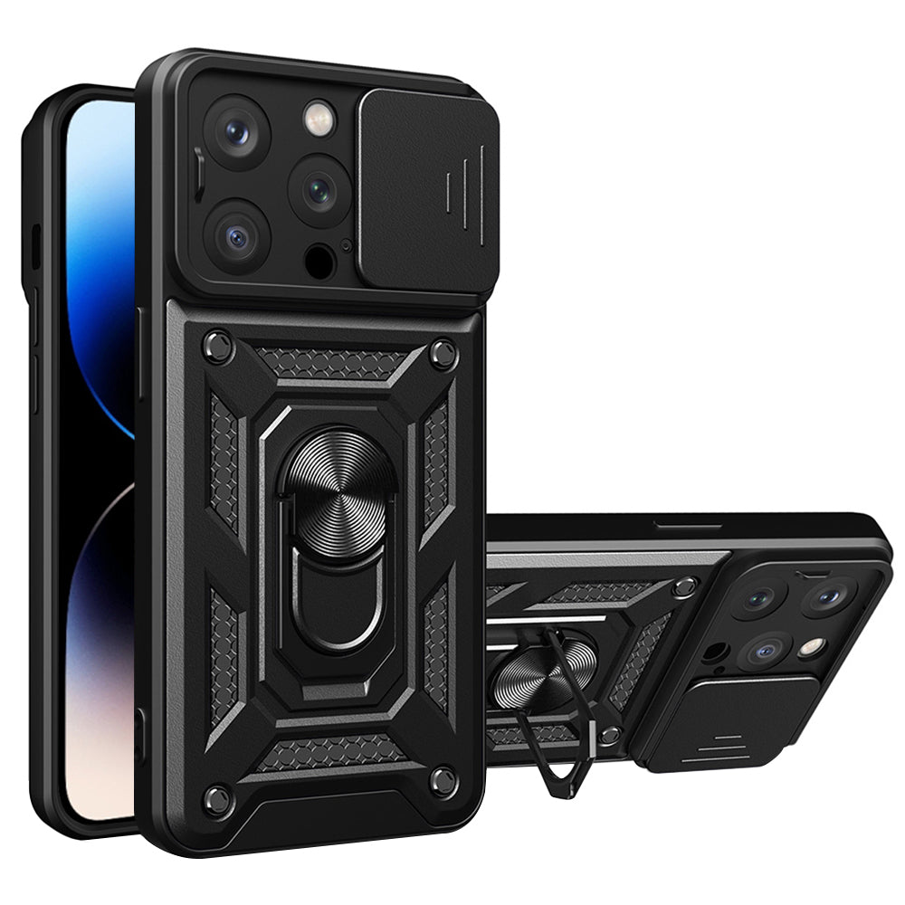 Funda para Apple iPhone 14 Pro Max, Techsuit, CamShield, Negra