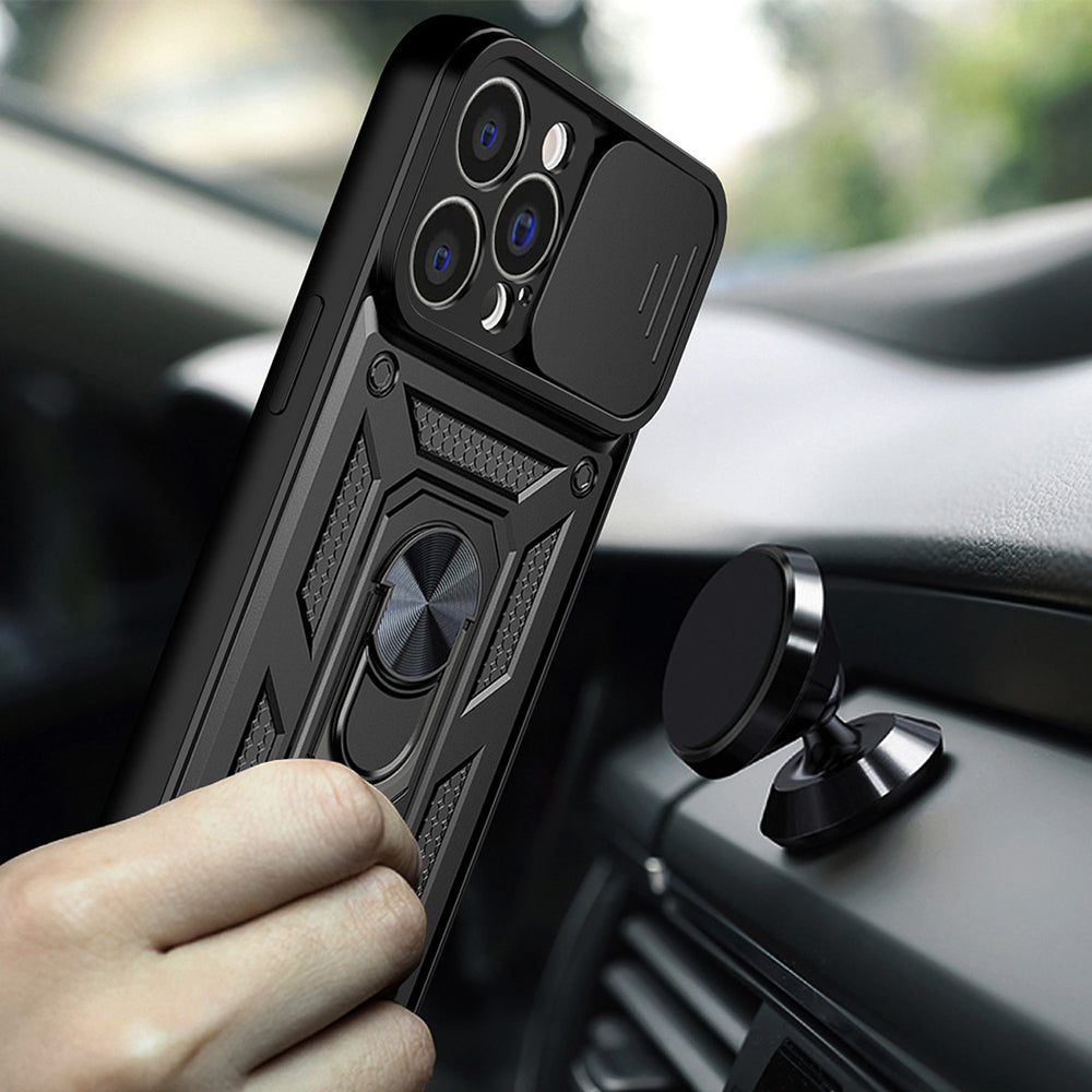 Funda para Apple iPhone 14 Pro Max, Techsuit, CamShield, Negra