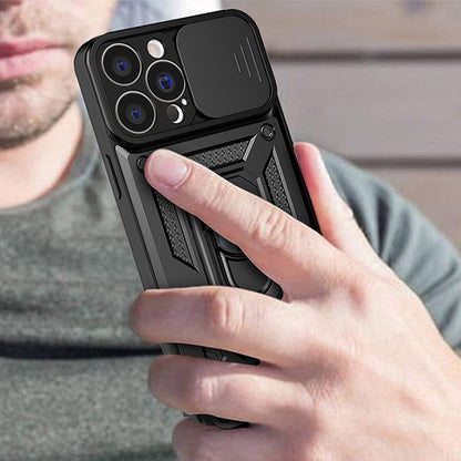 Funda para Apple iPhone 14 Pro Max, Techsuit, CamShield, Negra