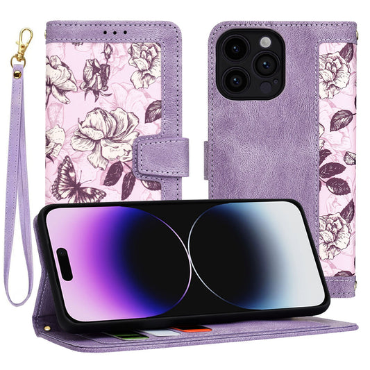 Funda para Apple iPhone 14 Pro Max, Techsuit, FlipCraft, Morado