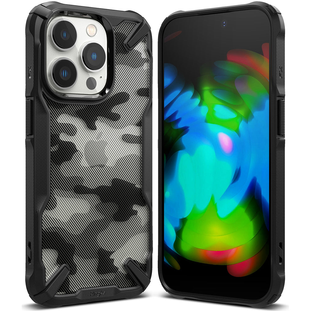 Funda para Apple iPhone 14 Pro, Ringke, Fusion X Design, Camuflaje