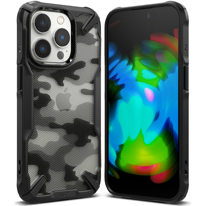 Funda para Apple iPhone 14 Pro, Ringke, Fusion X Design, Camuflaje