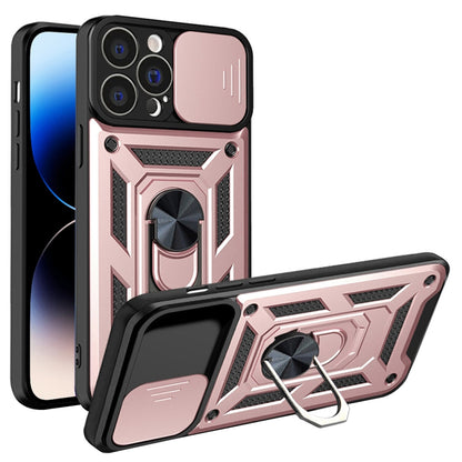 Funda para Apple iPhone 14 Pro, Techsuit, CamShield, Rosa