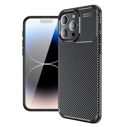 Funda para Apple iPhone 14 Pro, Techsuit, CarbonFiber, Negra