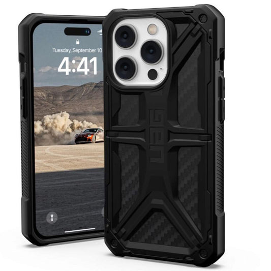 Funda para Apple iPhone 14 Pro, Urban Armor Gear, Monarch Carbon, Negra