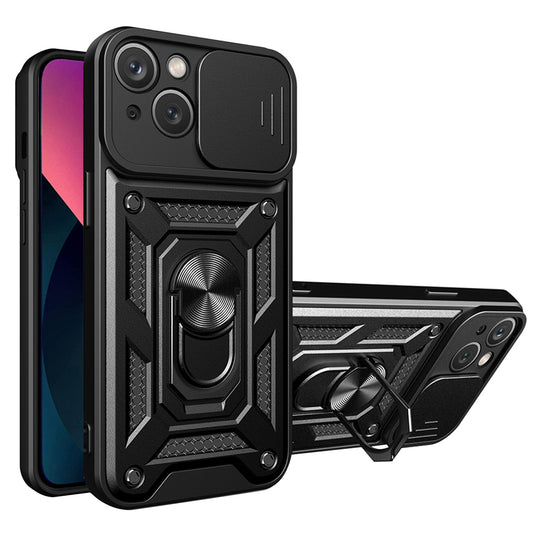 Funda para Apple iPhone 14, Techsuit, CamShield, Negra
