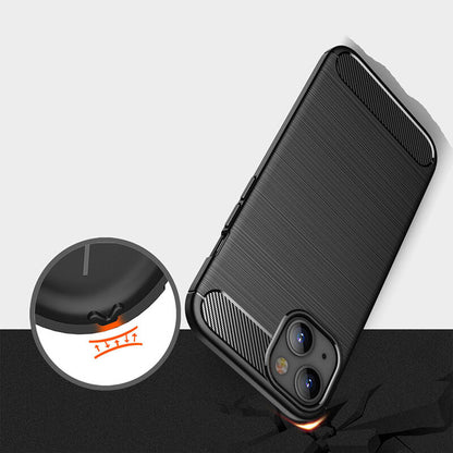 Case for Apple iPhone 14, Techsuit, Carbon, Black