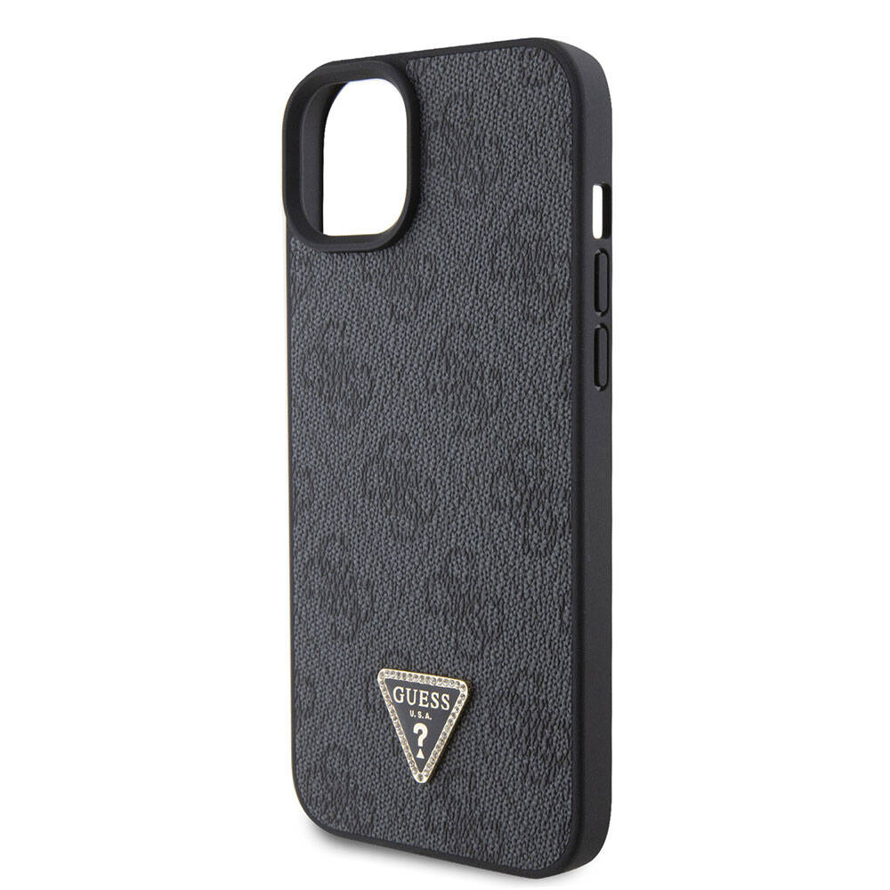 Funda para Apple iPhone 15 / 14, Guess, Crossbody 4G Metal Logo, Negra