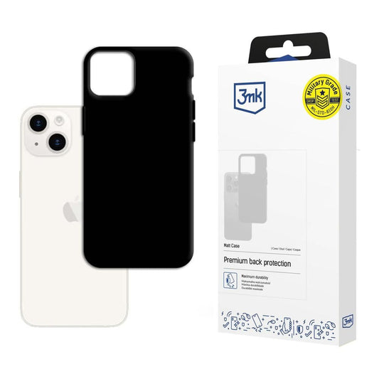 Funda para Apple iPhone 15, 3MK, Negra Mate
