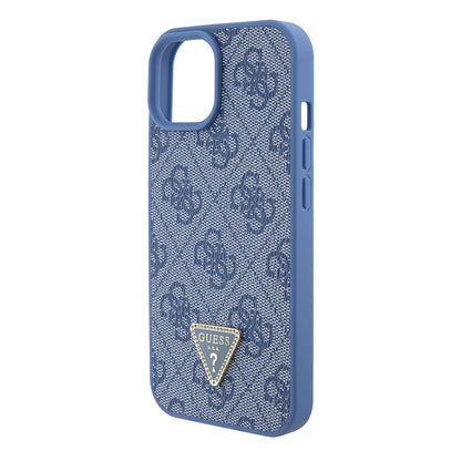 Funda para Apple iPhone 15, Guess, Crossbody 4G Metal Logo, Azul