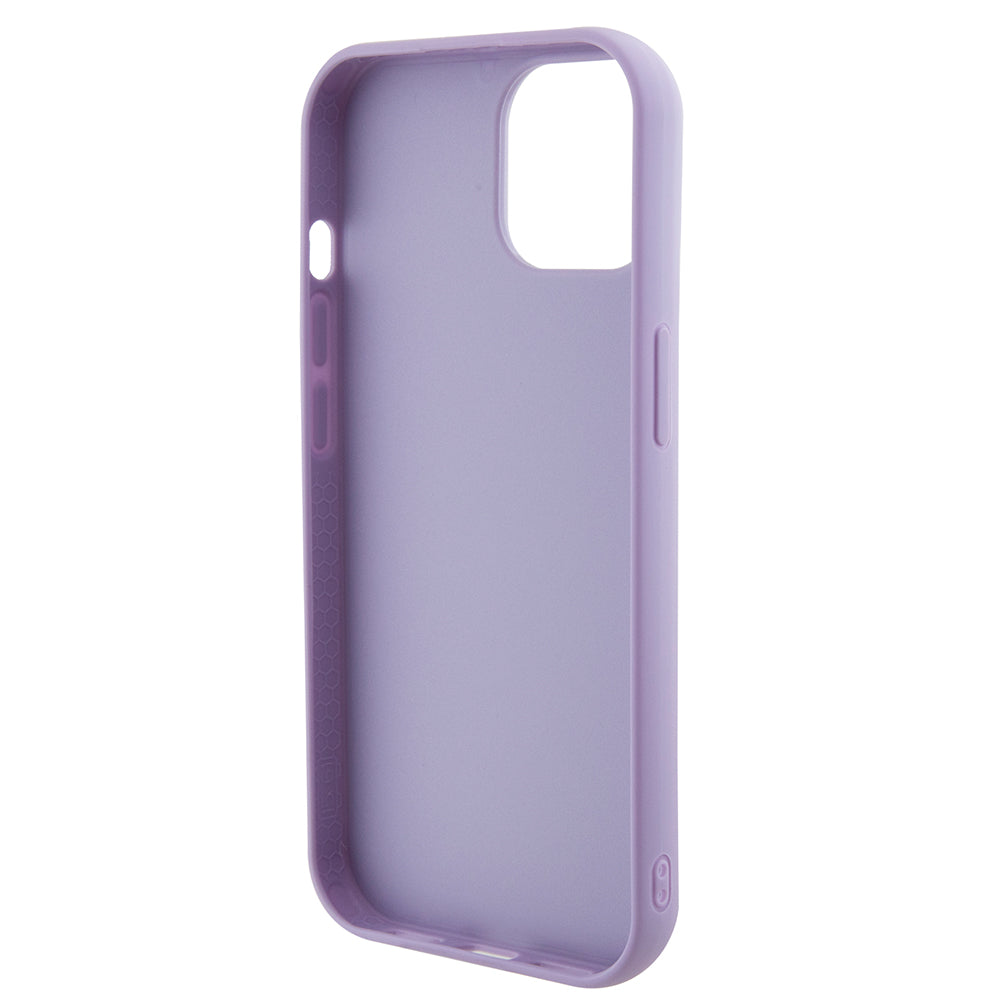 Funda para Apple iPhone 15, Guess, Sequin Script Metal, Morado