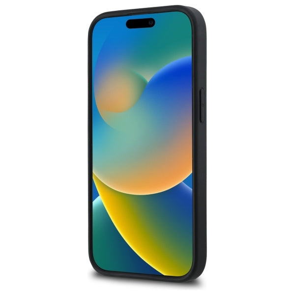 Funda para Apple iPhone 15, Karl Lagerfeld, 3D Rubber Signature, Negra