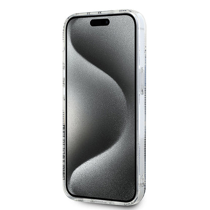 Funda para Apple iPhone 15, Karl Lagerfeld, IML Electroplated Choupette Head, Transparente