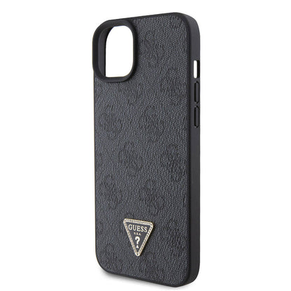 Funda para Apple iPhone 15 Plus, Guess, Crossbody 4G Metal Logo, Negra