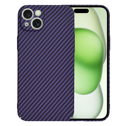 Funda para Apple iPhone 15 Plus, Techsuit, Carbonite FiberShell, Morado