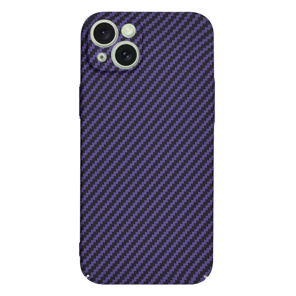 Funda para Apple iPhone 15 Plus, Techsuit, Carbonite FiberShell, Morado