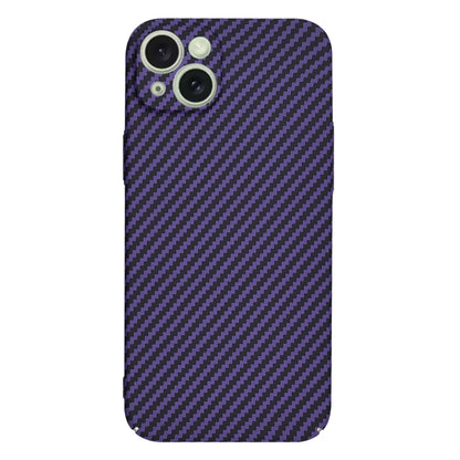 Funda para Apple iPhone 15 Plus, Techsuit, Carbonite FiberShell, Morado