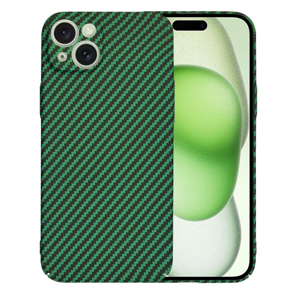 Funda para Apple iPhone 15 Plus, Techsuit, Carbonite FiberShell, Verde