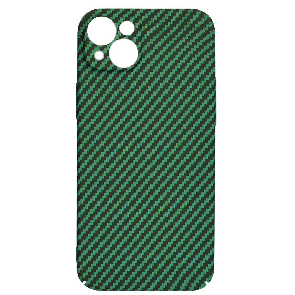 Funda para Apple iPhone 15 Plus, Techsuit, Carbonite FiberShell, Verde