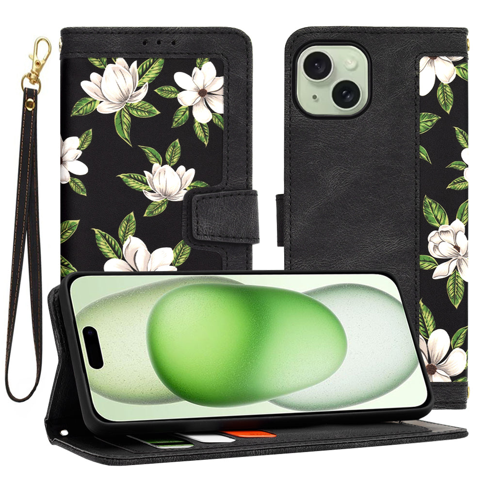 Funda para Apple iPhone 15 Plus, Techsuit, FlipCraft, Negra