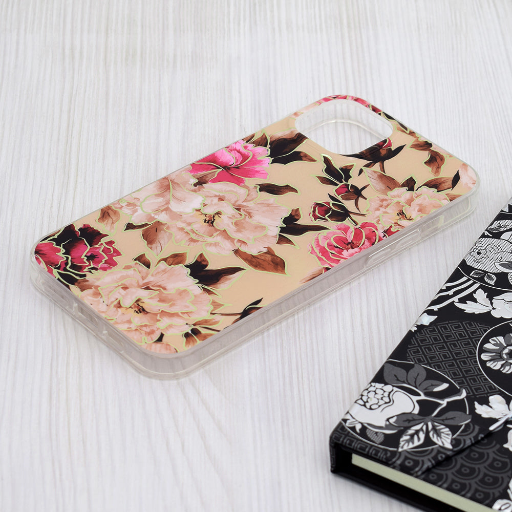 Funda para Apple iPhone 15 Plus, Techsuit, Marble, Beige