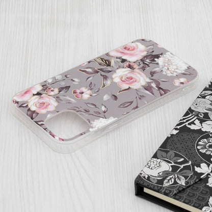 Funda para Apple iPhone 15 Plus, Techsuit, Marble, Gris