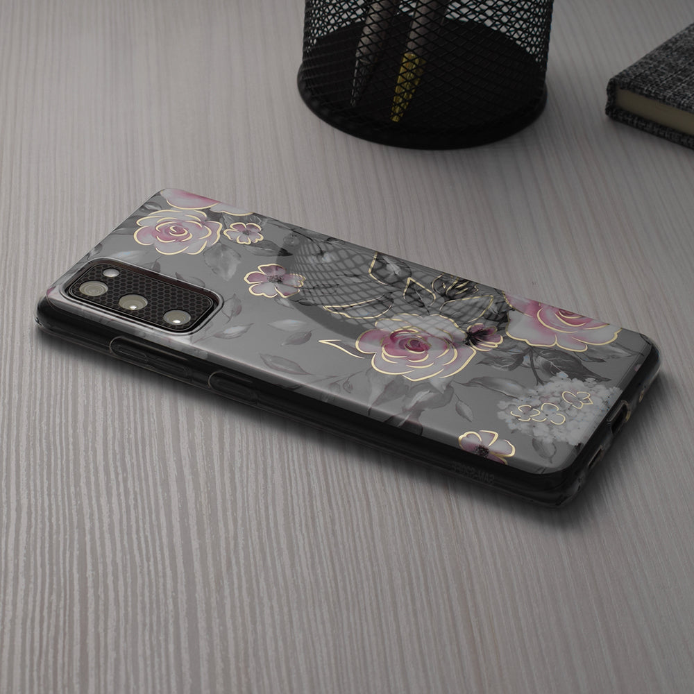 Funda para Apple iPhone 15 Plus, Techsuit, Marble, Gris