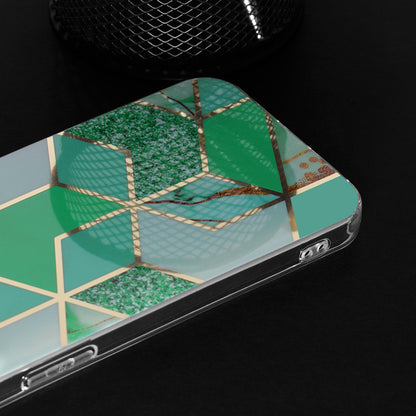 Funda para Apple iPhone 15 Plus, Techsuit, Marble, Verde