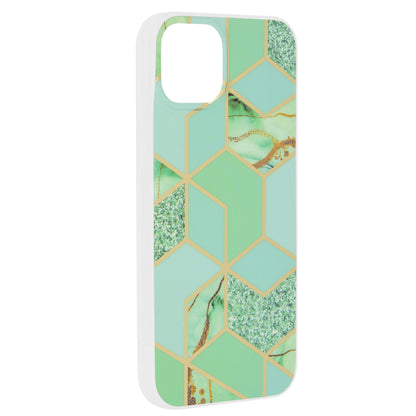 Funda para Apple iPhone 15 Plus, Techsuit, Marble, Verde