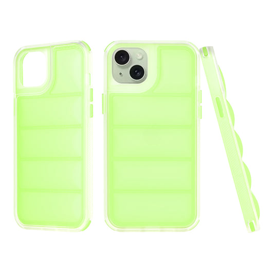 Funda para Apple iPhone 15 Plus, Techsuit, Wave Shield, Verde
