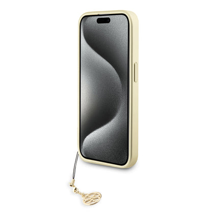 Funda para Apple iPhone 15 Pro, Guess, 4G Charm, Gris