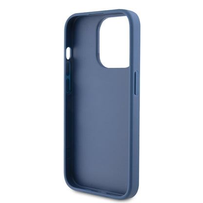Funda para Apple iPhone 15 Pro, Guess, 4G Stripe, Azul