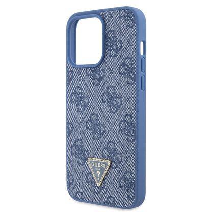 Funda para Apple iPhone 15 Pro, Guess, Crossbody 4G Metal Logo, Azul.