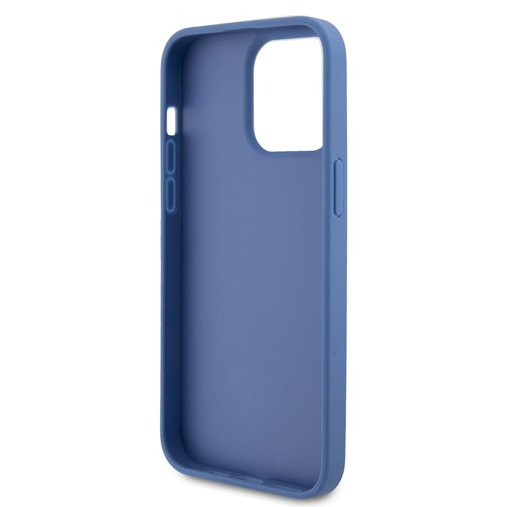 Funda para Apple iPhone 15 Pro, Guess, Crossbody 4G Metal Logo, Azul.